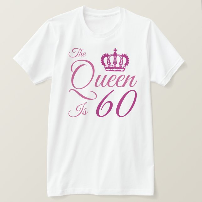 Camiseta 60.ª Reina (Anverso del diseño)