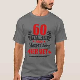 Camiseta 60.º Aniversario Boda Parejas Por Su Esposo M