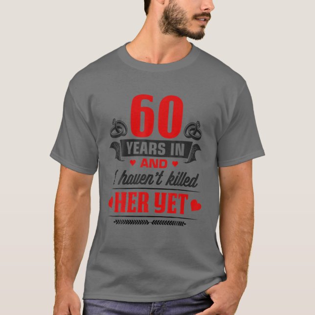 Camiseta 60.º Aniversario Boda Parejas Por Su Esposo M (Anverso)