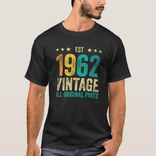 Camiseta 60.º Aniversario Tees De Estilo Retro Clásico EST 