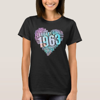 Camiseta 60.º CHICA de cumpleaños 1963 Fabuloso