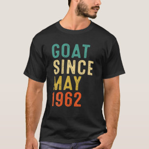 Camiseta 60.º Cumpleaños Cabra De 60 Años Desde Mayo De 196