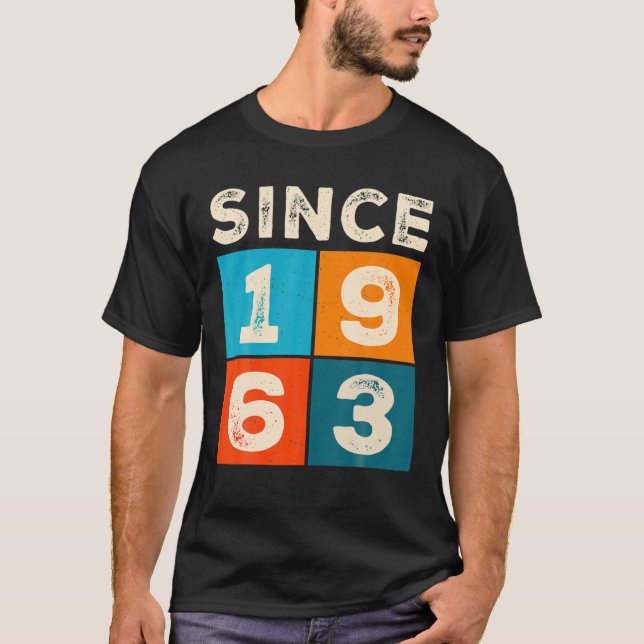 Camiseta 60.º cumpleaños increíble desde 1963 (Anverso)