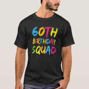 Camiseta 60.º grupo familiar Bday, Fiesta del Cuadrado de C