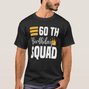 Camiseta 60.º grupo familiar Bday, Fiesta del Cuadrado de C