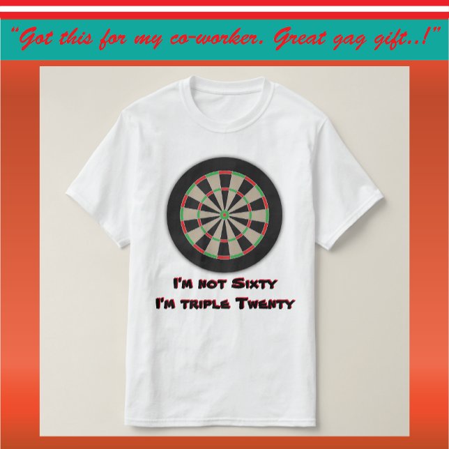 Camiseta 60.º humor de cumpleaños de la Liga Dart (Subido por el creador)