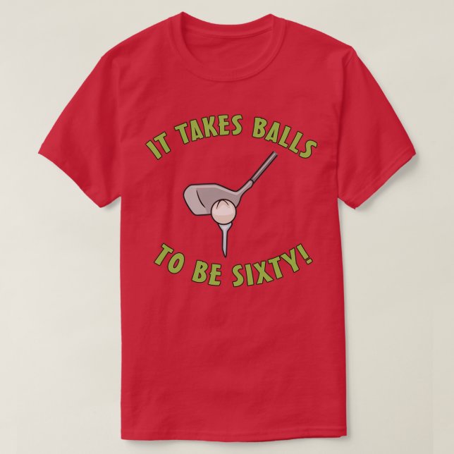 Camiseta 60.º Humor de golf de cumpleaños (Diseño del anverso)