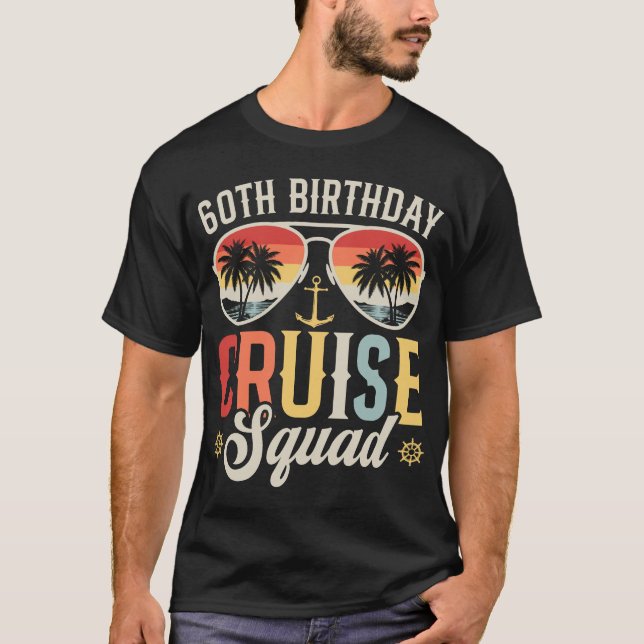 Camiseta 60.º Nacimiento Cruise Squad Familiares Hombres (Anverso)