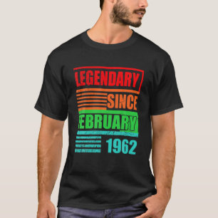 Camiseta 60.º Nacimiento Legendario Desde Febrero De 1962