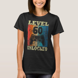 Camiseta 60.º Nacimiento Vintage Desbloqueado Para Jugadore