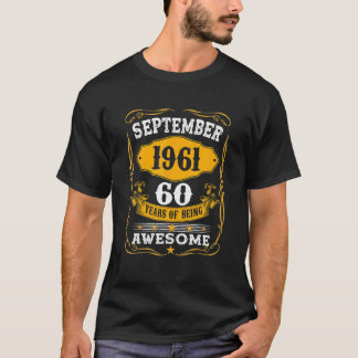 Camiseta 60.º Regalo De Cumpleaños 60 Años Fabuloso Desde S