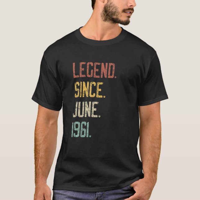 Camiseta 60.º Regalo De Cumpleaños Para Hombres Leyenda De  (Anverso)