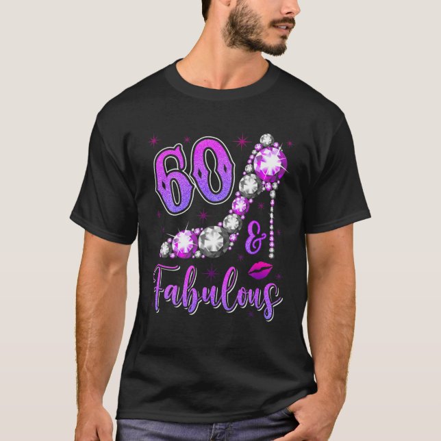 Camiseta 60.º Tee De Regalo De Cumpleaños Para Las Mujeres  (Anverso)