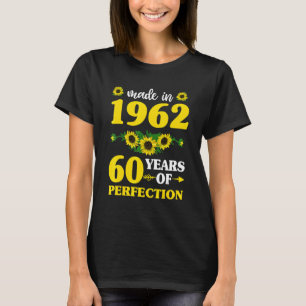 Camiseta 60 Aniversario De Las Mujeres Hecho En 1962 60 De 