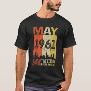Camiseta 60 Años 60 Años Hombres Mayo 1961 Quar