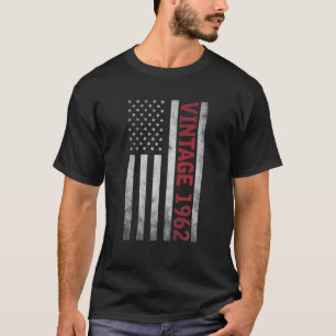Camiseta 60 Años 60 Años Vintage Bandera Estadounidense G
