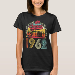 Camiseta 60 años alucinante septiembre 1962 60º cumpleaños