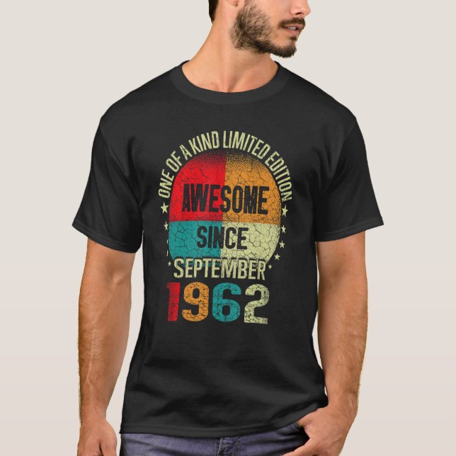 Camiseta 60 años asombrosos desde septiembre de 1962 Viñeta (Anverso)