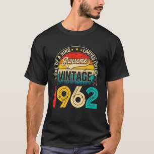 Camiseta 60 Años Bday Vintage 1962 Edición Limitada 60ª