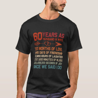 Camiseta 60 años como esposo 60 aniversario para