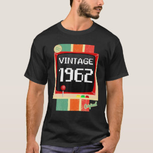 Camiseta 60 Años Cumpleaños Hombre 1962 Consola Gamer / Vin