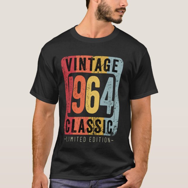 Camiseta 60 años de antigüedad 1964 60º cumpleaños Decoraci (Anverso)
