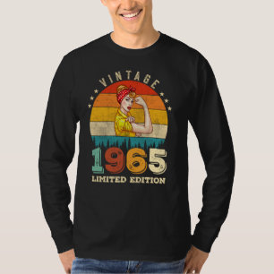 Camiseta 60 años de edad 1965 mujeres asombrosas con 60 año