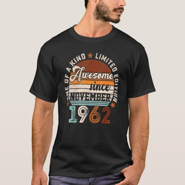 Camiseta 60 años de edad 60 años de fabuloso nacimiento des (Anverso)