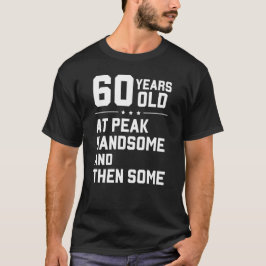 Camiseta 60 años de edad; en su punto más alto y luego algu