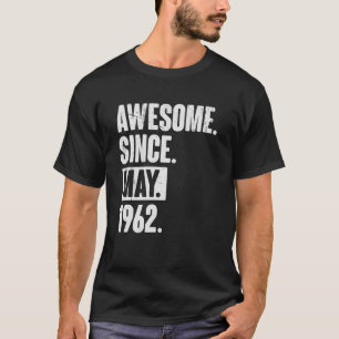 Camiseta 60 años de edad Fantástico cumpleaños desde mayo d