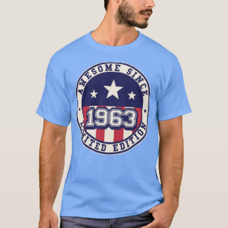 Camiseta 60 años de edad increíble desde 1963 60º cumpleaño