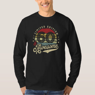 Camiseta 60 años de edad increíble Retro de fiesta de cumpl