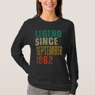Camiseta 60 años de edad Leyenda desde septiembre de 1962