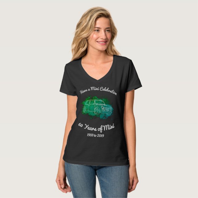 Camiseta 60 años de Mini 1959 a 2019 (Anverso completo)
