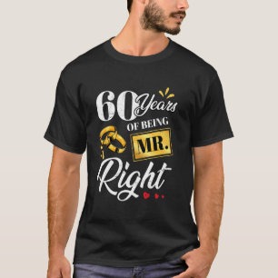 Camiseta 60 Años De Ser El Sr. Muy Gracioso Pareja Boda A