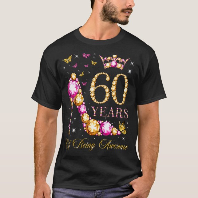 Camiseta 60 Años De Ser Impresionante 60 Años De Edad 60 Añ (Anverso)