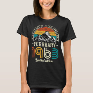 Camiseta 60 años Febrero 1963 60º cumpleaños 1