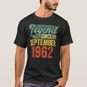 Camiseta 60 años Leyenda desde septiembre de 1962 60 cumple