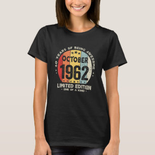 Camiseta 60 años Octubre 1962 60º cumpleaños