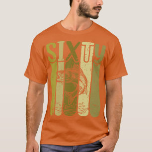Camiseta 60 años Pescando Walleye 60 años
