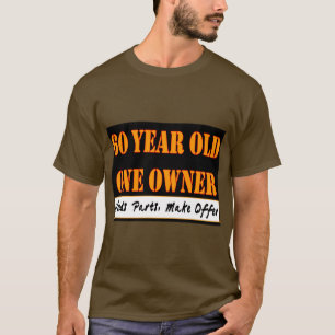 Camiseta 60 años, un dueño - las piezas de las necesidade