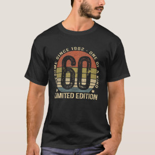 Camiseta 60 Años Vintage 1962 Retro Limited Edition 60T