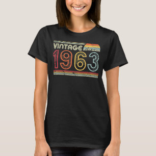 Camiseta 60 años Vintage 1963 60º cumpleaños 1