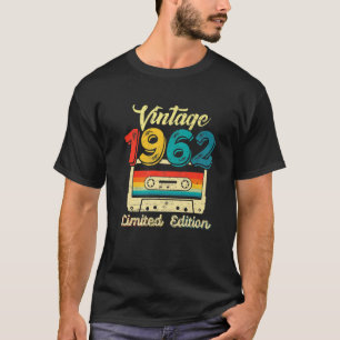 Camiseta 60 Años Vintage Mejor De Cinta Cassette 1962 60