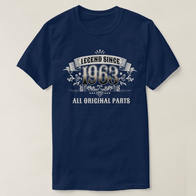 Camiseta 60 añosLeyendaDesde 1963 60º cumpleaños (Diseño del anverso)