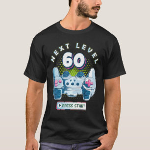 Camiseta 60 Birthday Gamer Next Level 60 Gaming Controller
