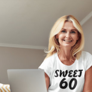 CAMISETA 60 CUMPLEAÑOS, 60 CAMISAS DULCES POR ELLA