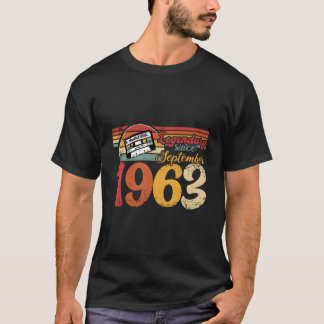 Camiseta 60 cumpleaños 60 nacido en septiembre de 1963
