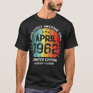 Camiseta 60° cumpleaños absolutamente asombroso desde abril