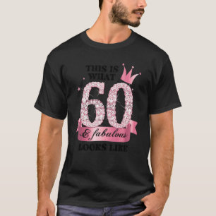 Camiseta 60 & Fabulous I Pink White Party Group Candid Phot